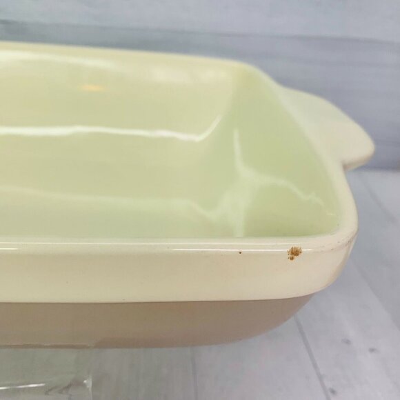 Natural Elements Beige Taupe 4Qt Tab Handle Stoneware Lasagna Casserole Dish Pan - Picture 5 of 11